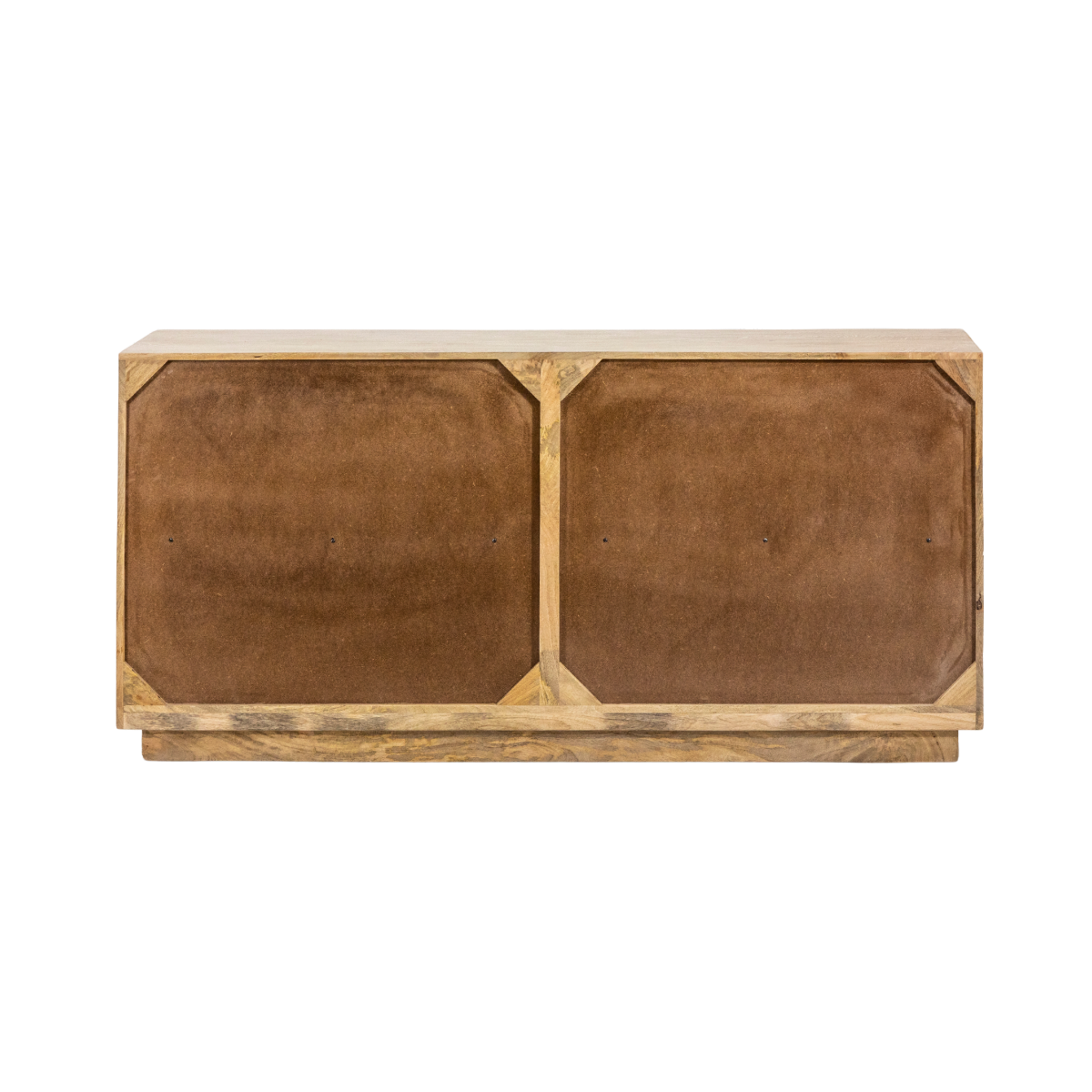 Buffet 4 portes en bois de manguier blanchi Alison