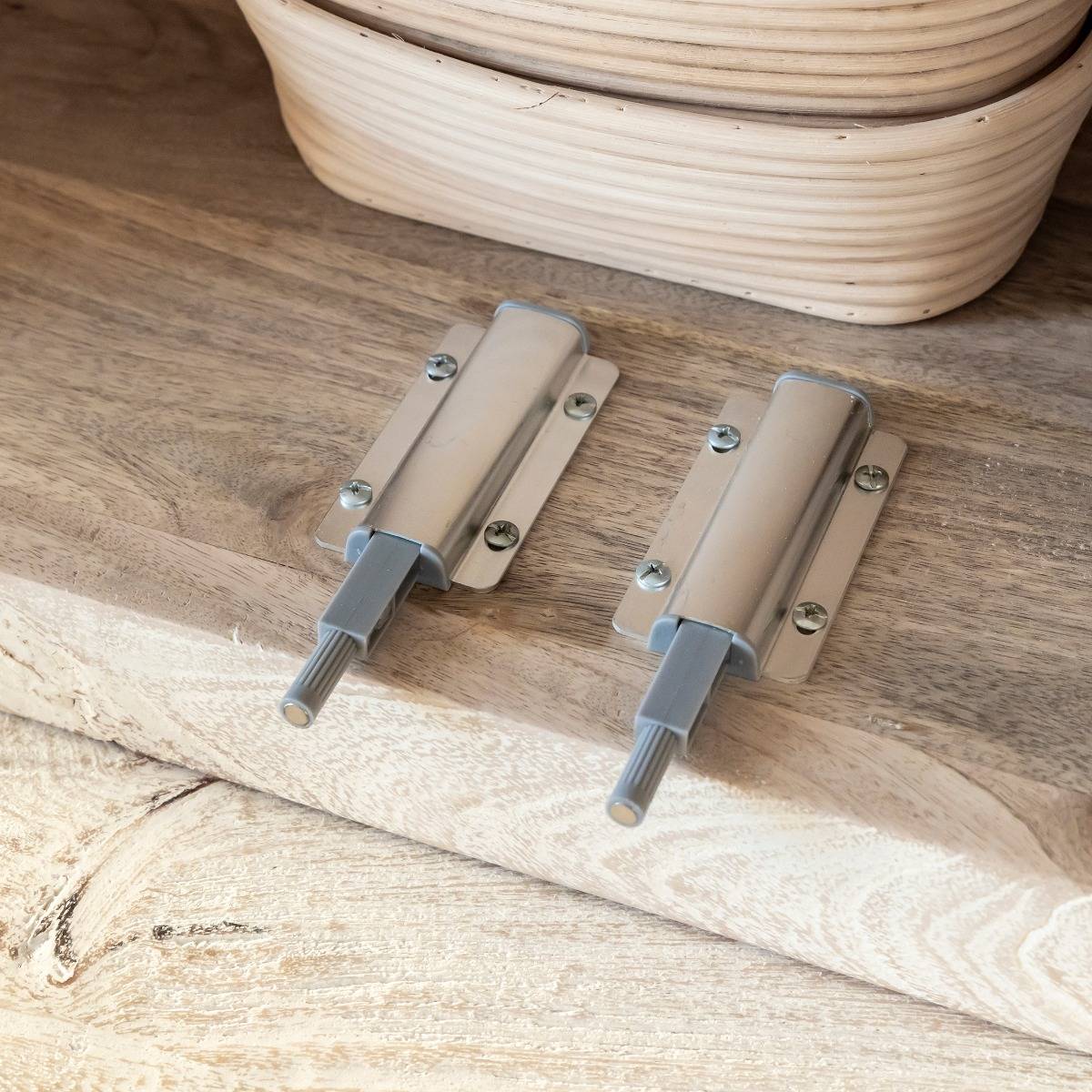 Vaisselier en bois de manguier blanchi Alison