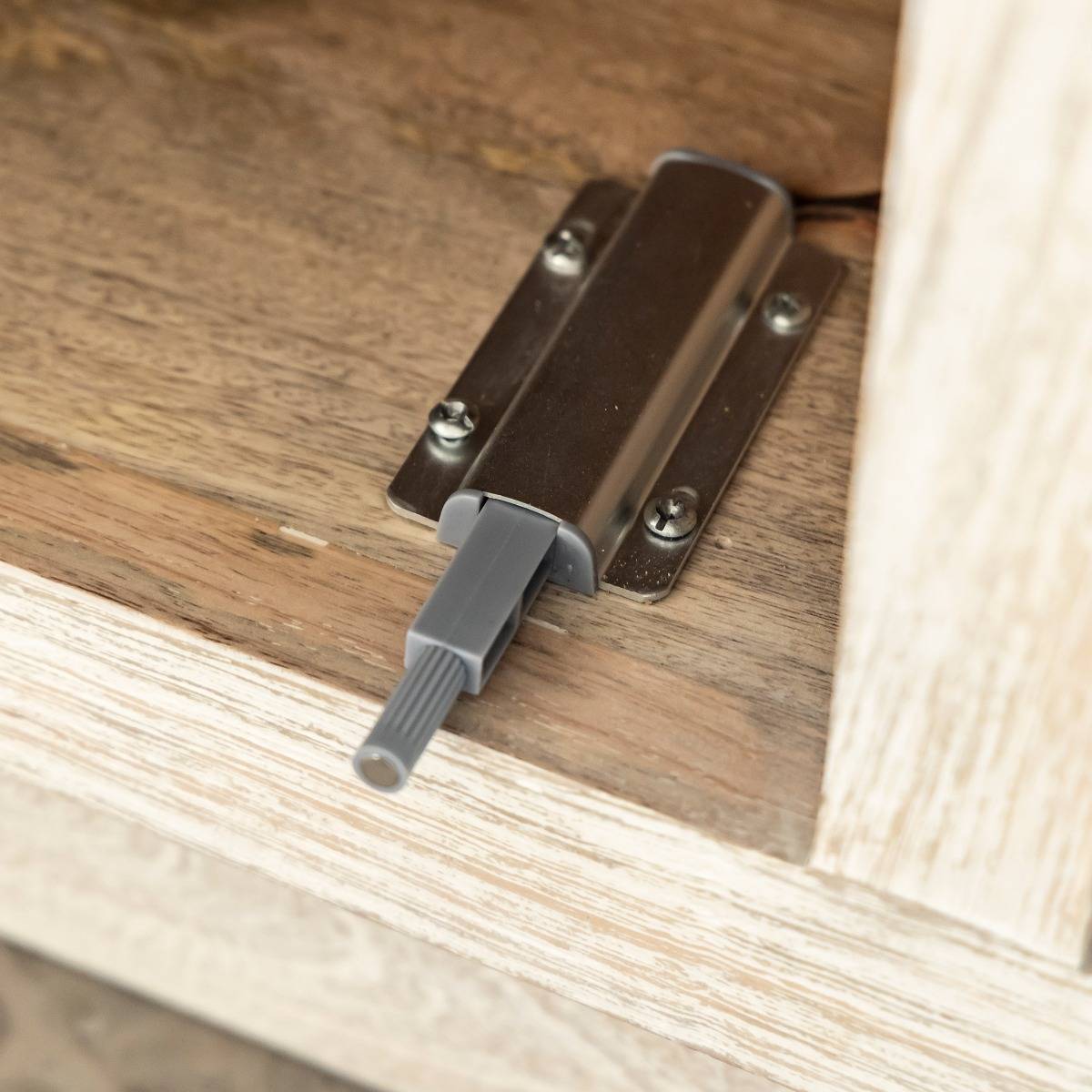 Meuble TV en bois de manguier blanchi Alison