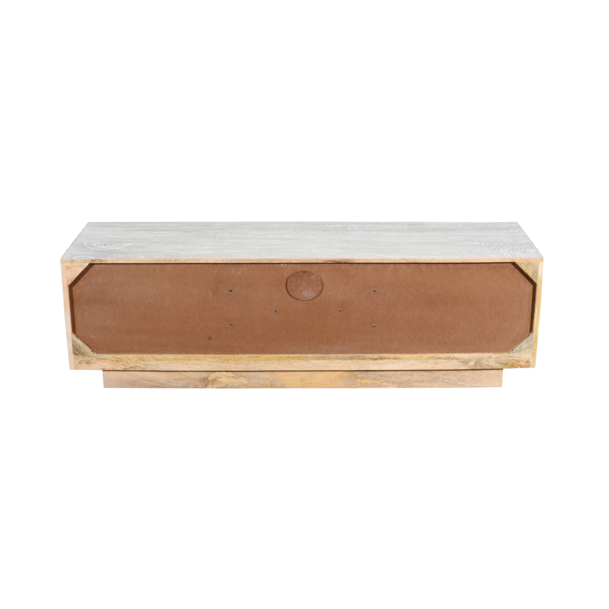 Meuble TV en bois de manguier blanchi Alison