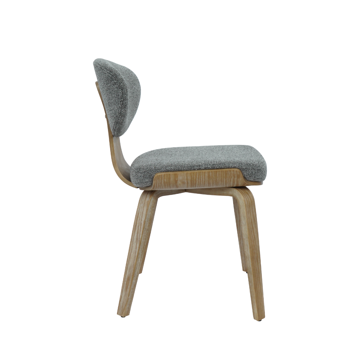 Chaise en bois de sapin et tissu gris ardoise Asda (lot de 2)