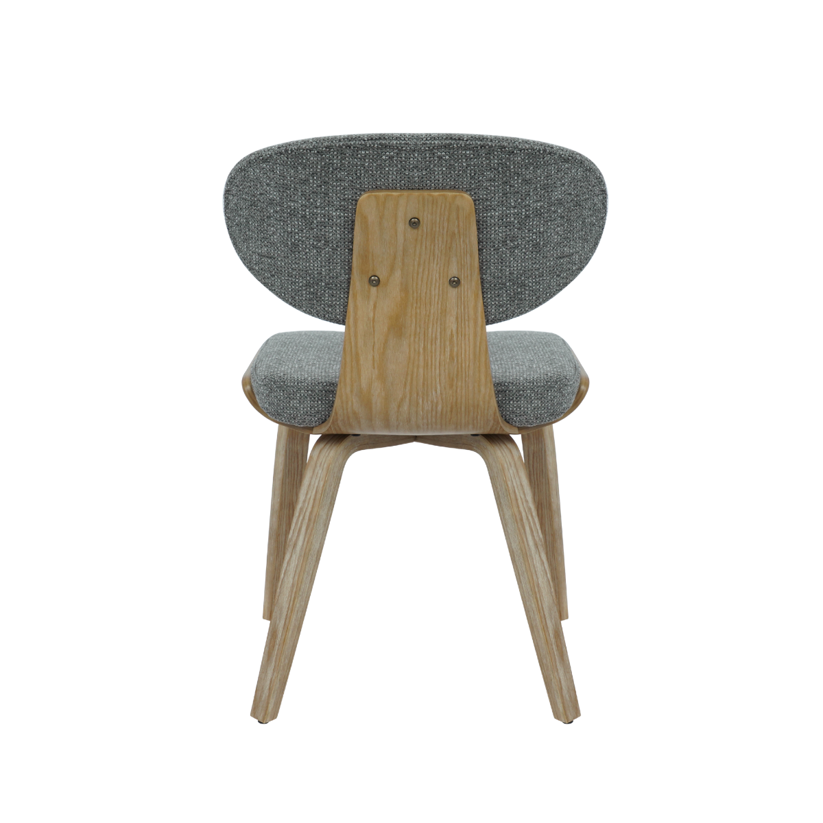 Chaise en bois de sapin et tissu gris ardoise Asda (lot de 2)