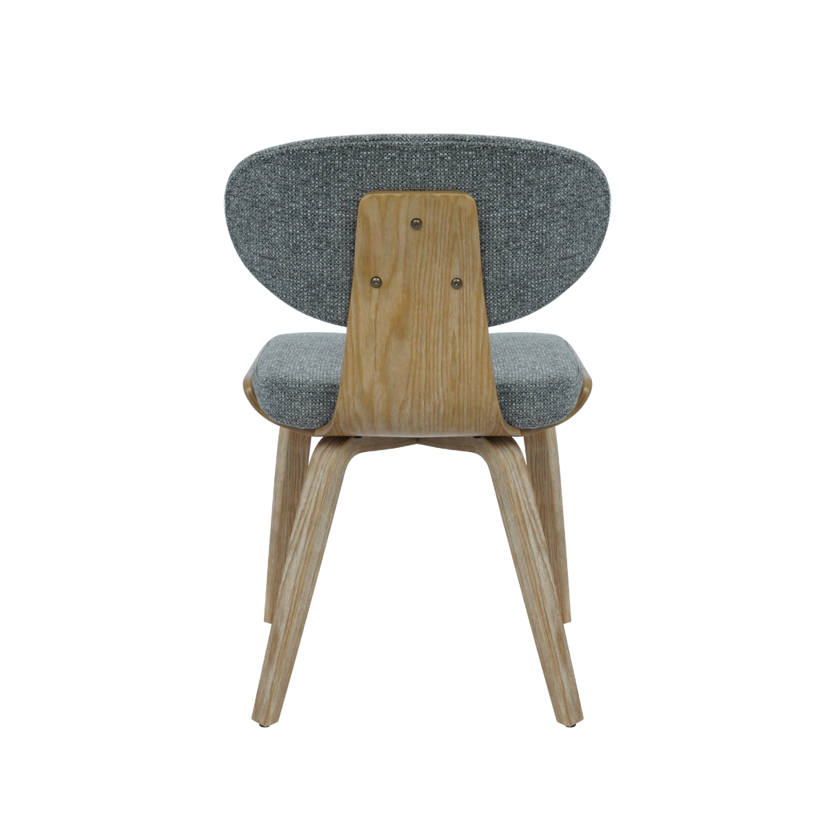 Chaise en bois de sapin et tissu gris ardoise Asda (lot de 2)