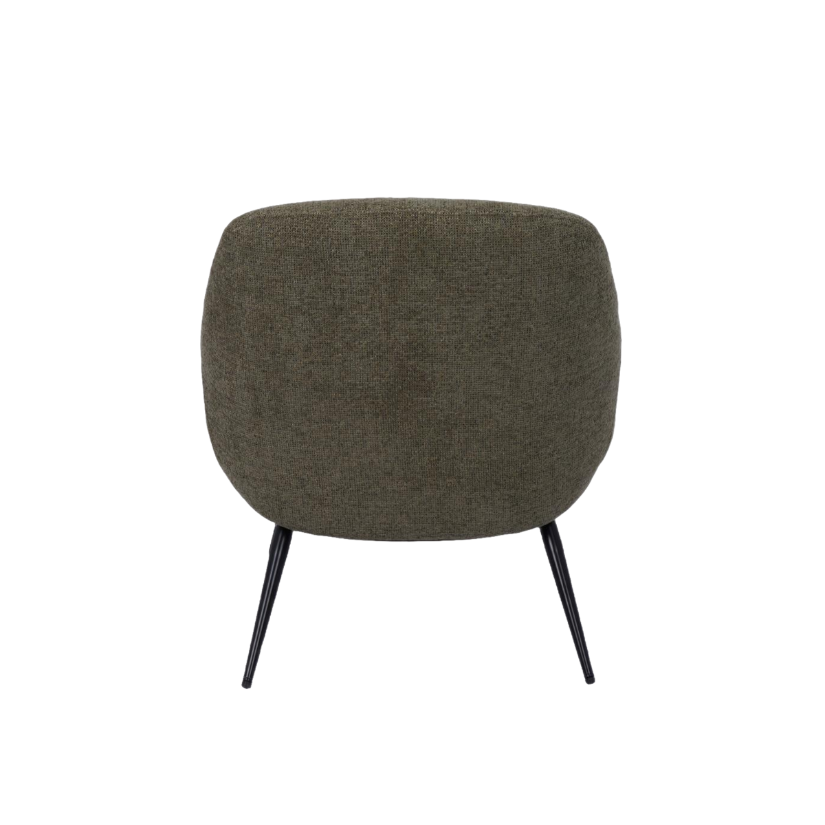 Fauteuil en bois et tissu vert Elowen