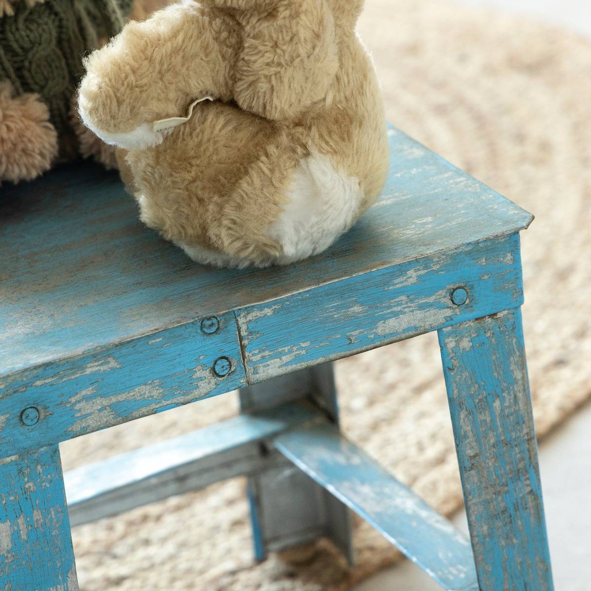 Petit tabouret en métal Alban
