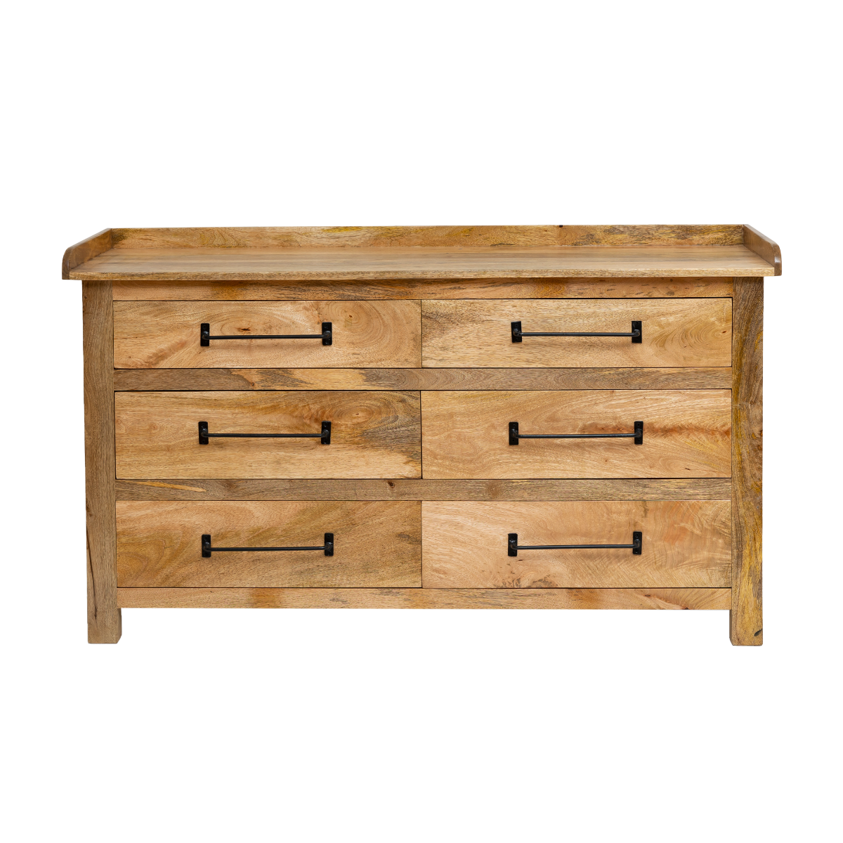 Commode en bois de manguier 6 tiroirs Dolly