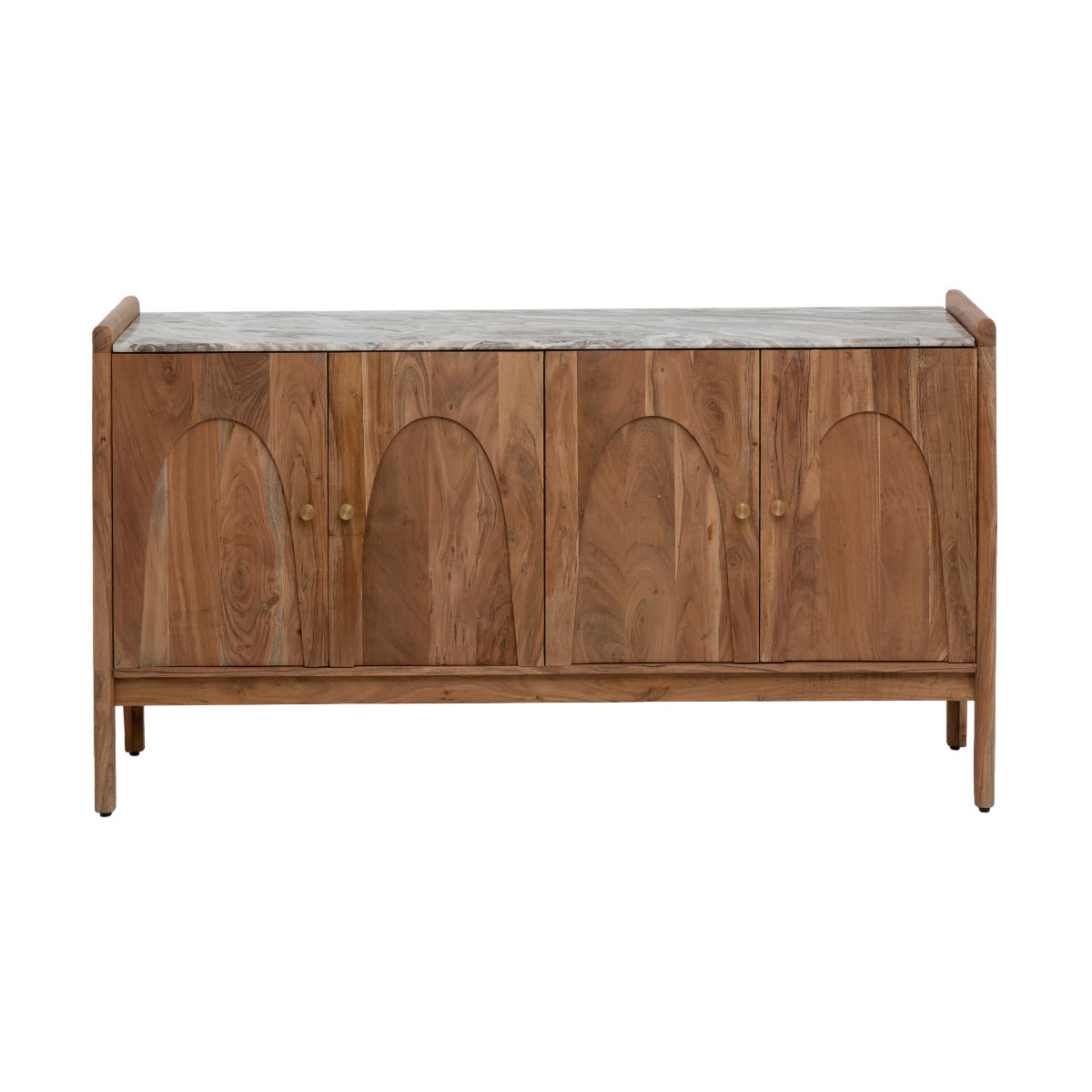 Buffet en marbre et bois d'acacia Calix