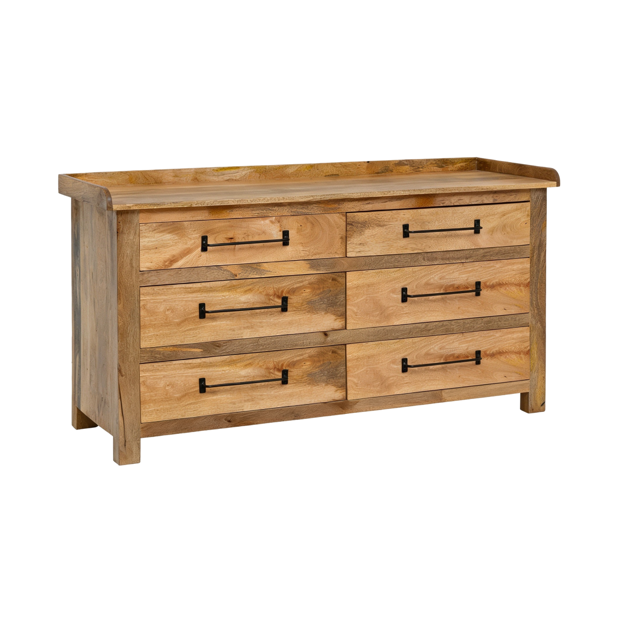 Commode en bois de manguier 6 tiroirs Dolly