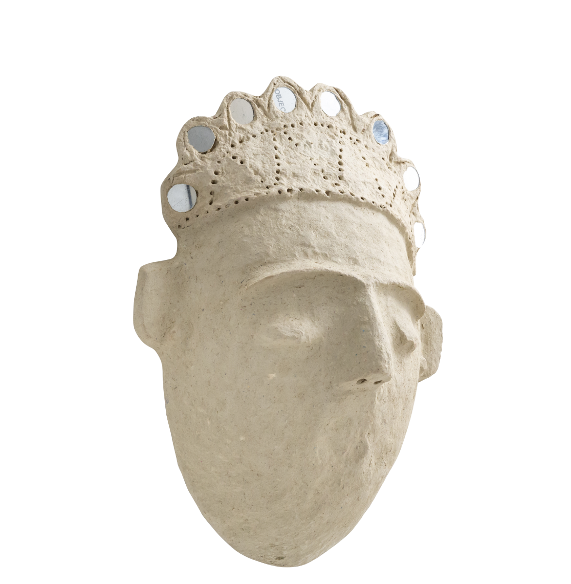 Masque avec couronne en papier mâché Antoine