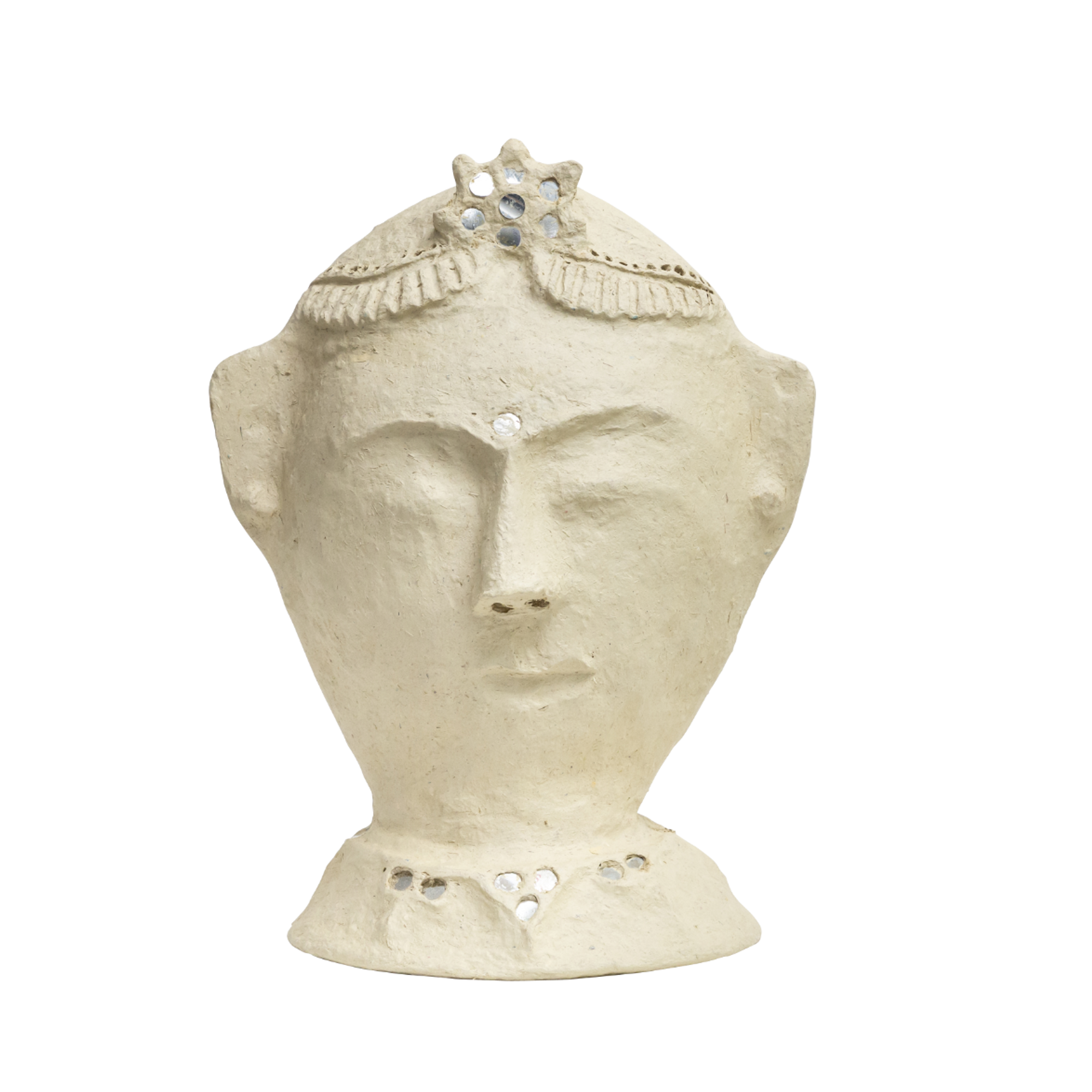 Sculpture buste femme en papier mâché Ambroise