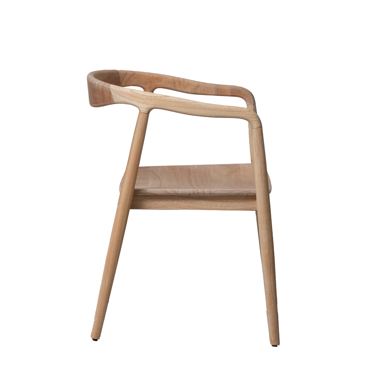 Chaise en bois de teck brut June  (lot de 2)