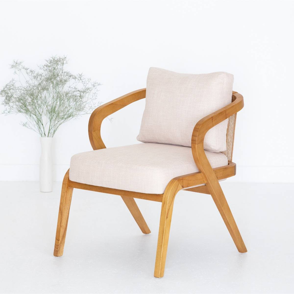 Fauteuil en bois de mindy Suzie