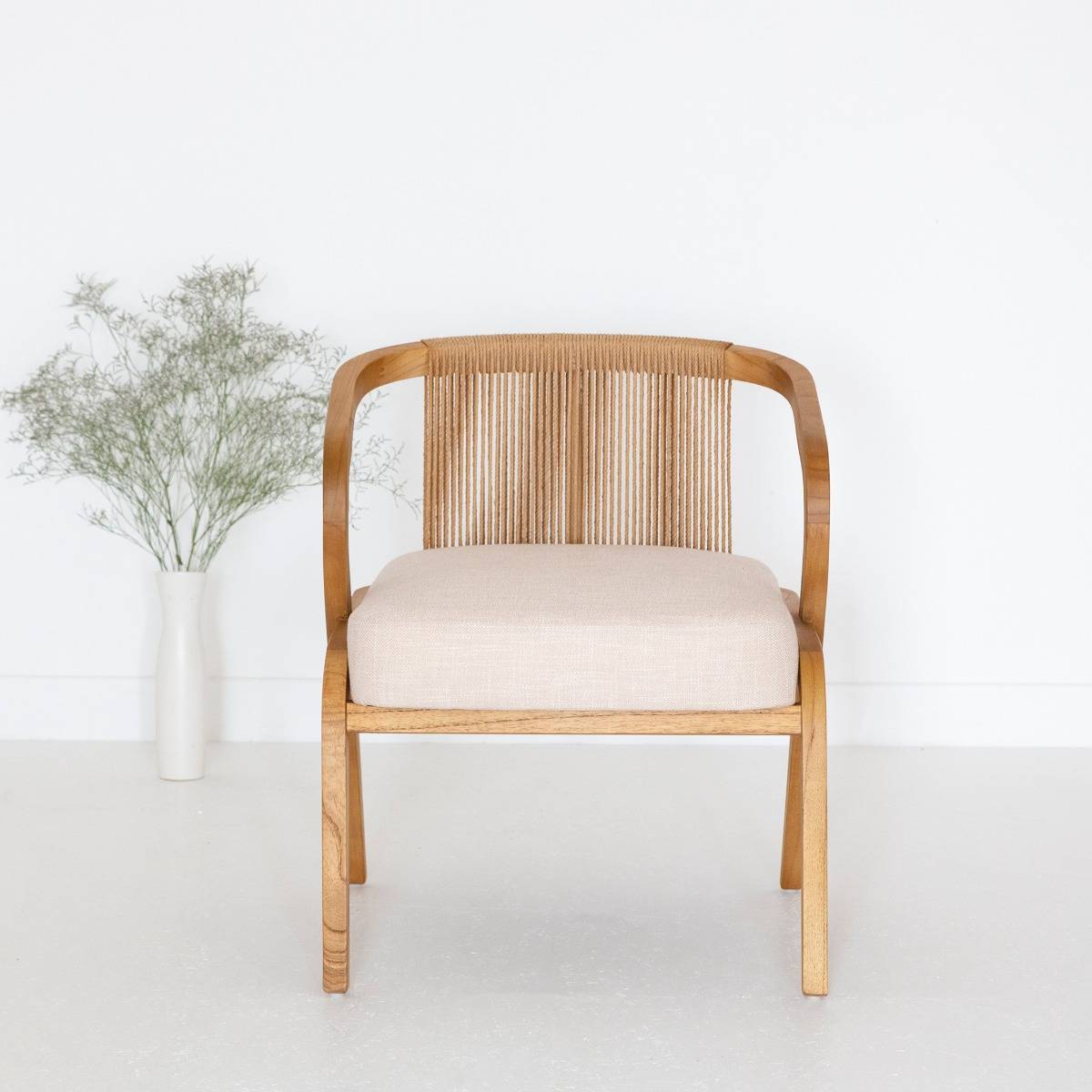 Fauteuil en bois de mindy Suzie