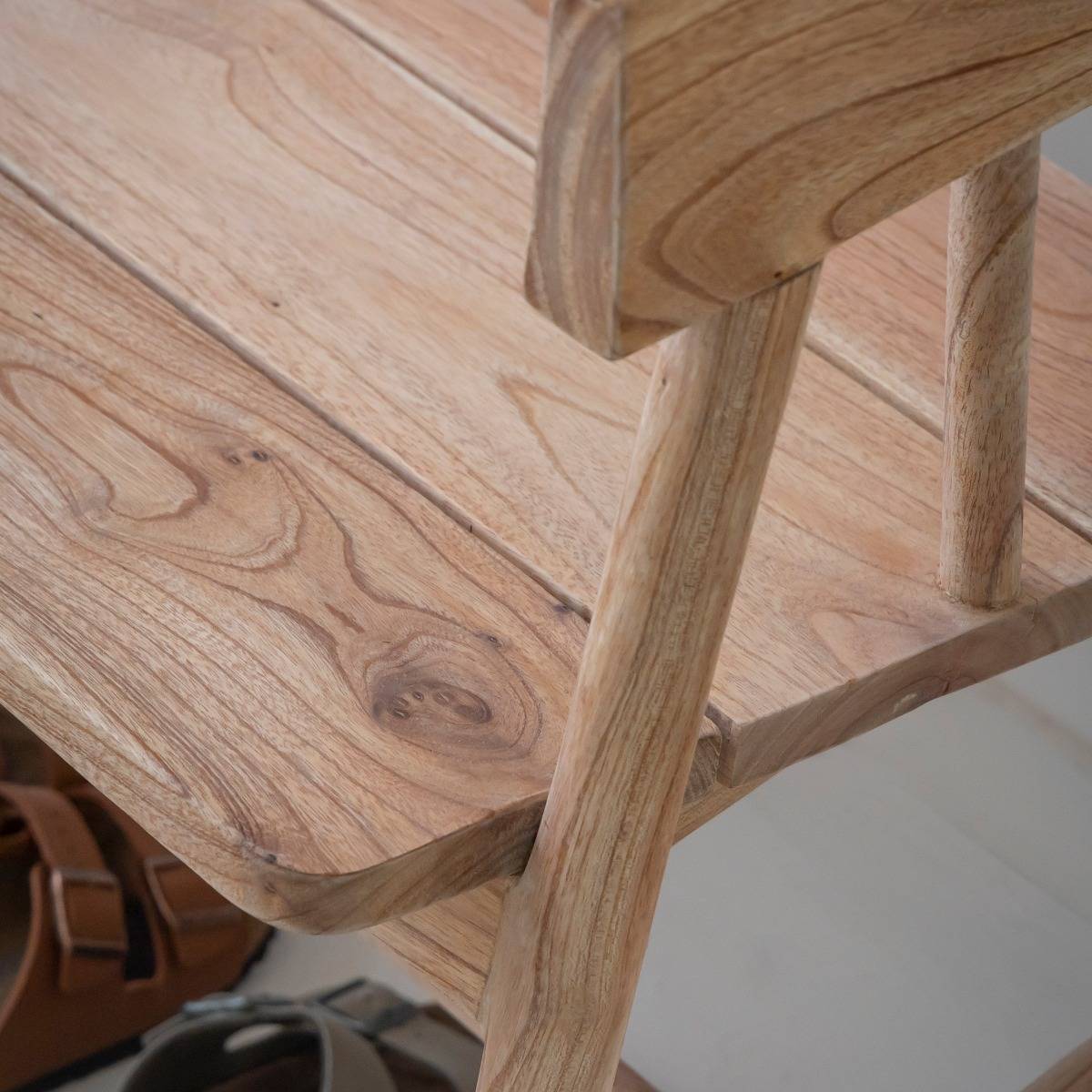 Banc en bois de teck brut June