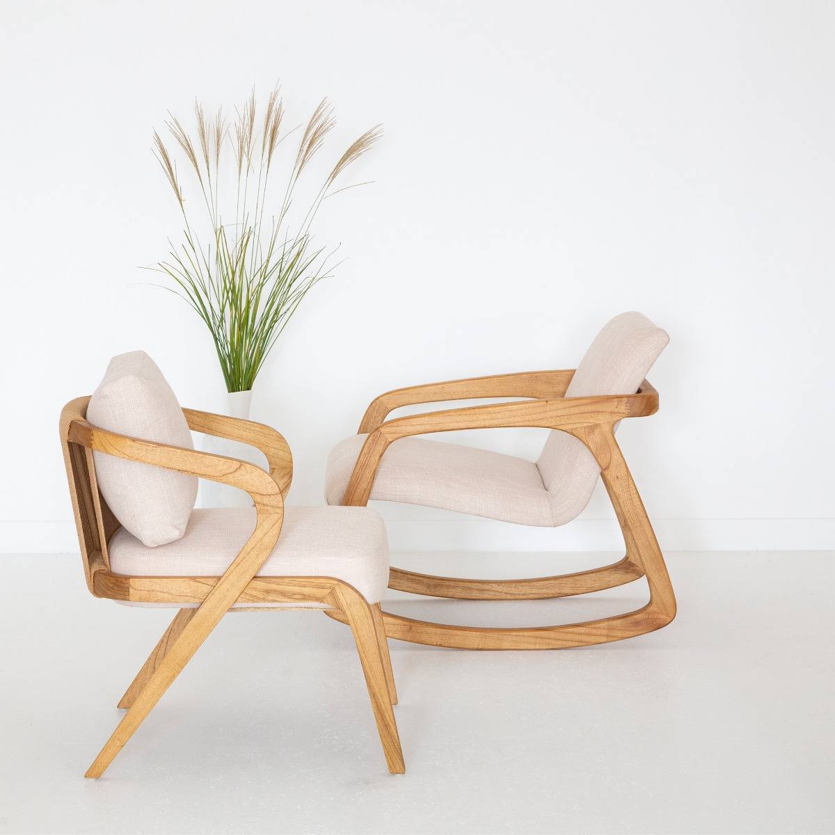 Fauteuil en bois de mindy Suzie