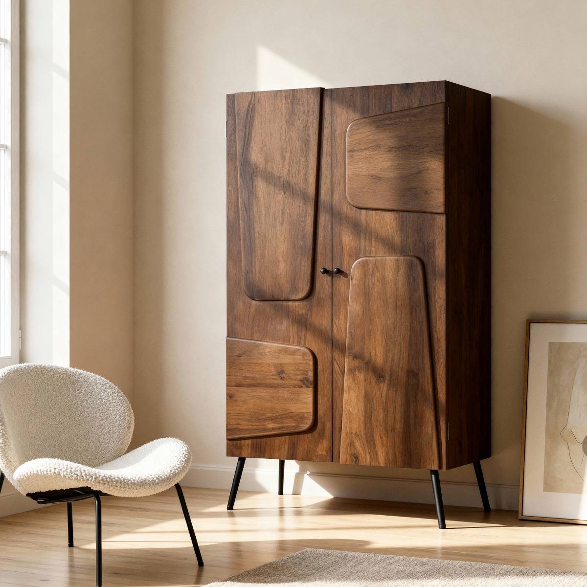 Armoire en bois de manguier Gavin