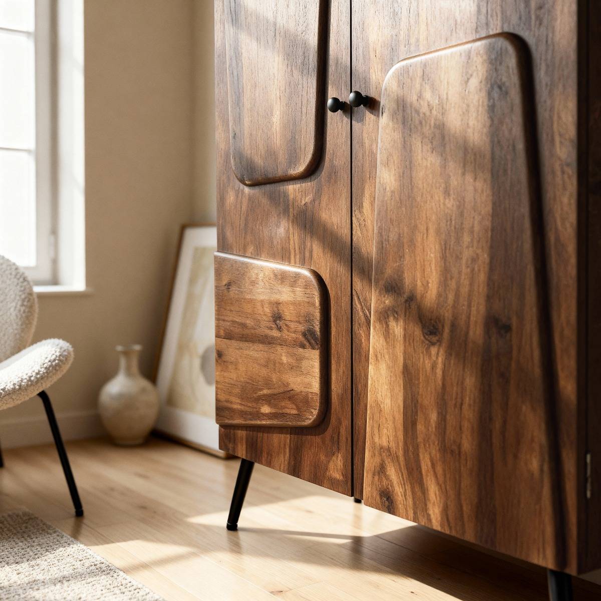 Armoire en bois de manguier Gavin