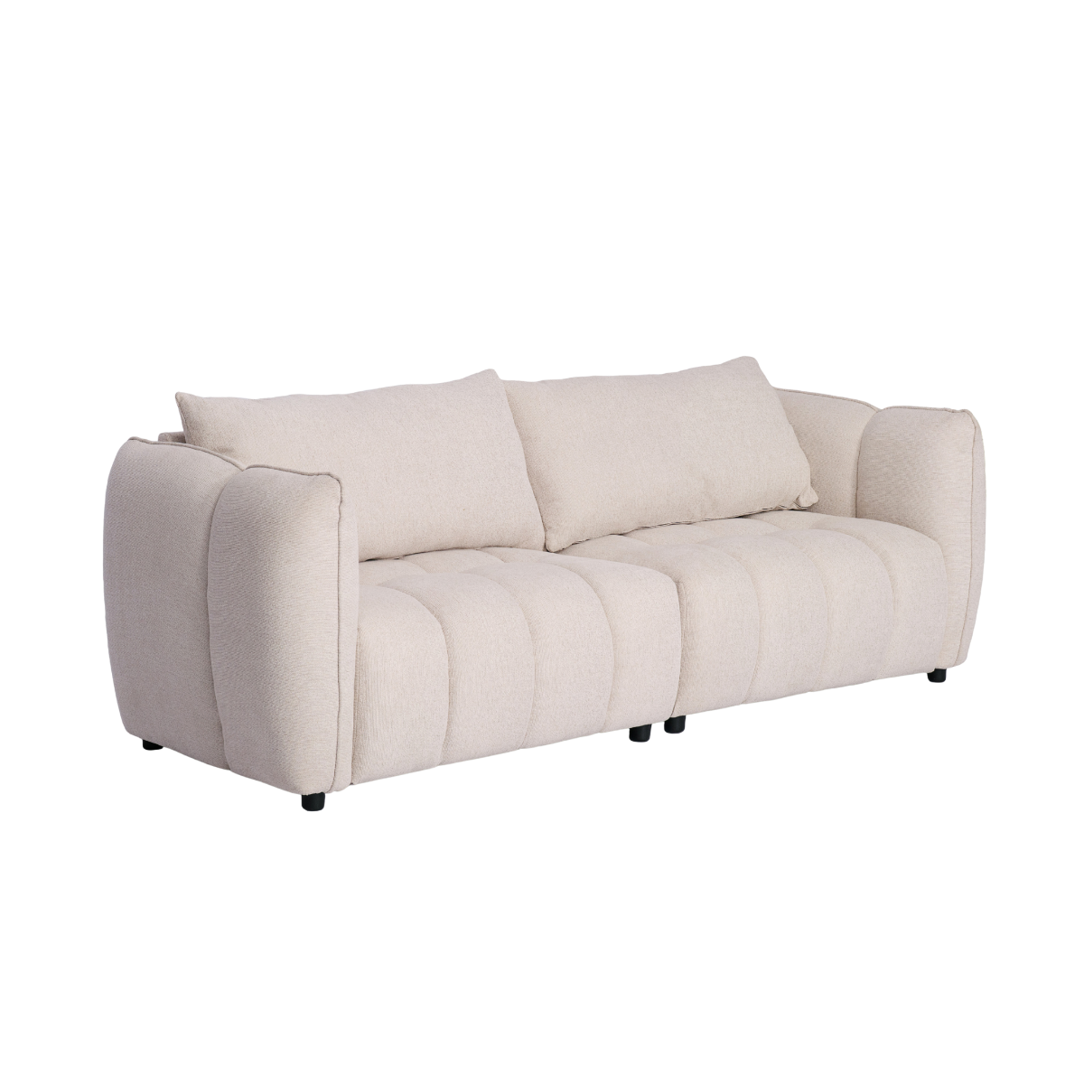 Canapé en tissu beige Kaori