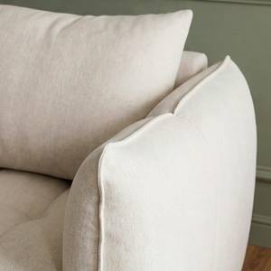 Canapé en tissu beige 3 places Kaori