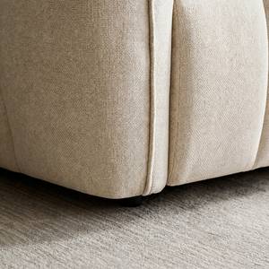 Canapé en tissu beige 3 places Kaori