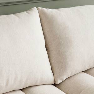 Canapé en tissu beige 3 places Kaori