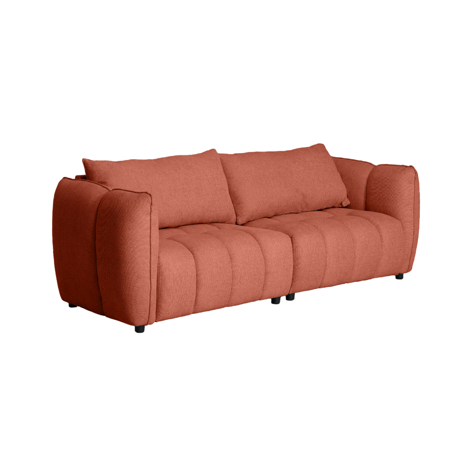 Canapé en tissu terracotta Kaori