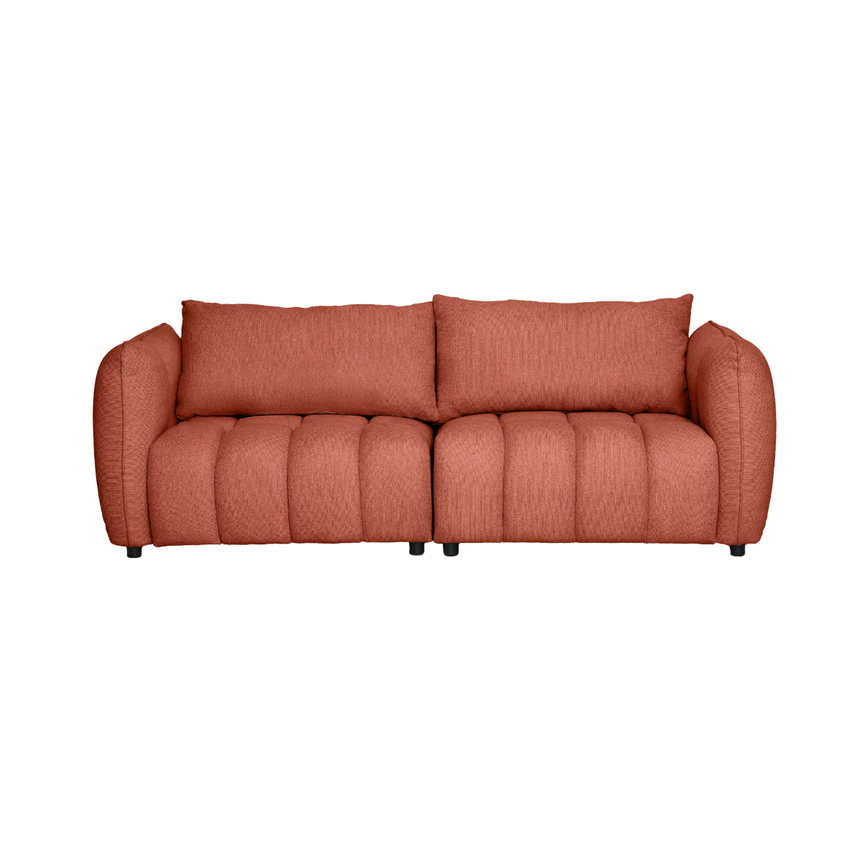 Canapé en tissu terracotta Kaori