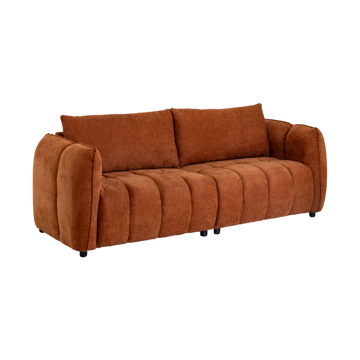 Canapé en tissu terracotta Kaori