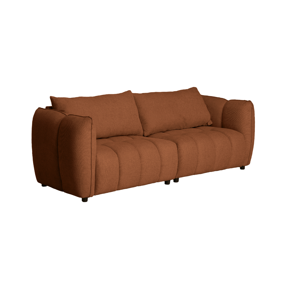 Canapé en tissu terracotta Kaori