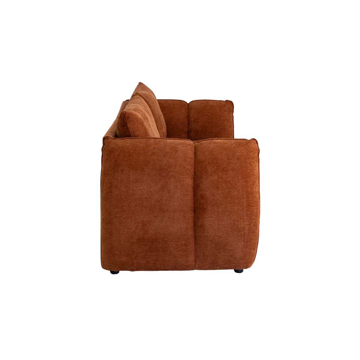 Canapé en tissu terracotta Kaori