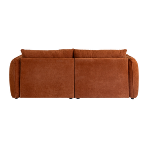 Canapé en tissu terracotta Kaori