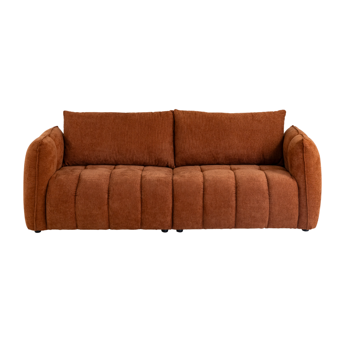 Canapé en tissu terracotta Kaori