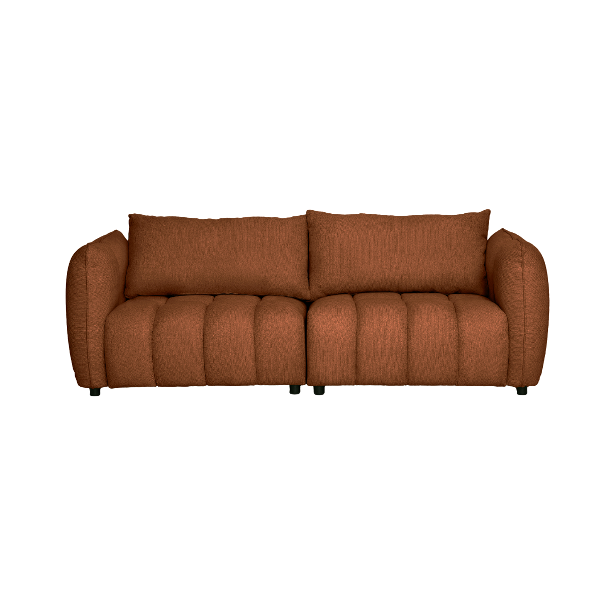 Canapé en tissu terracotta Kaori