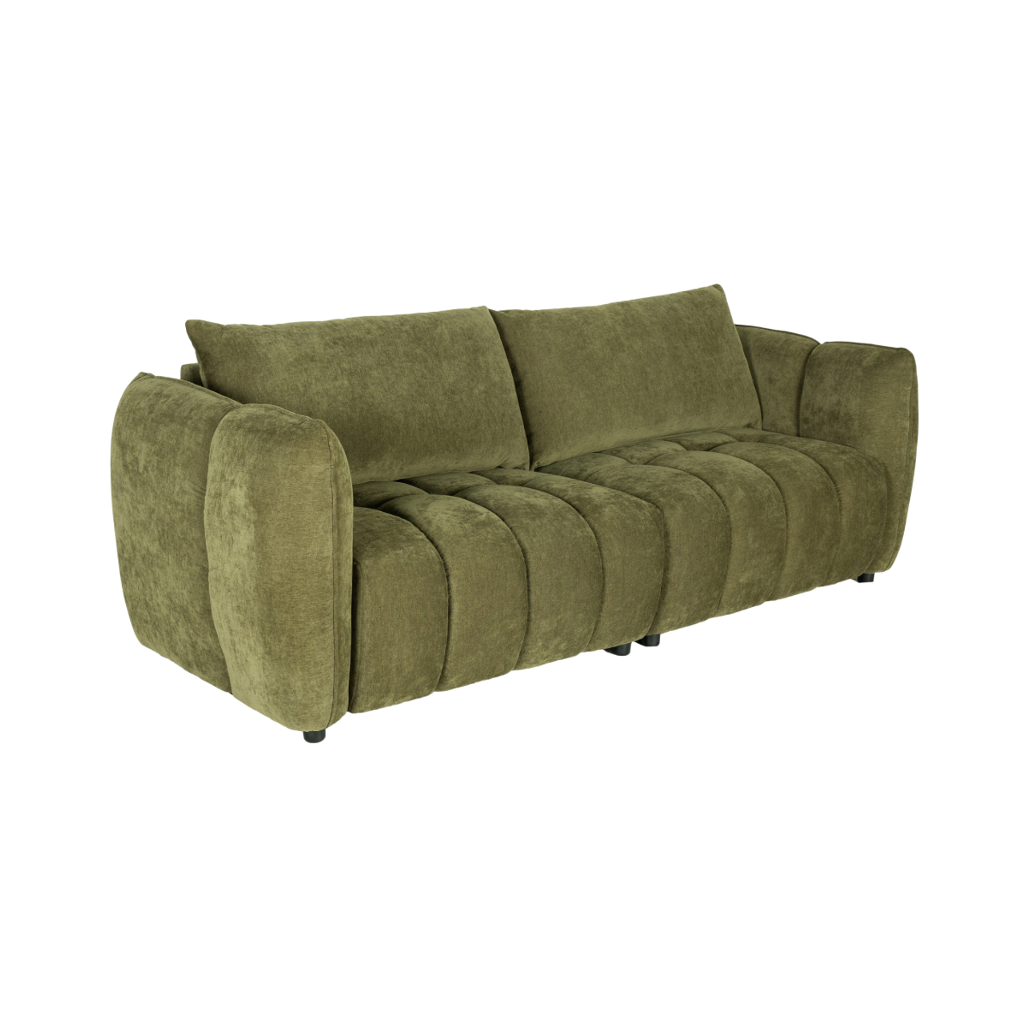 Canapé en velours vert Kaori