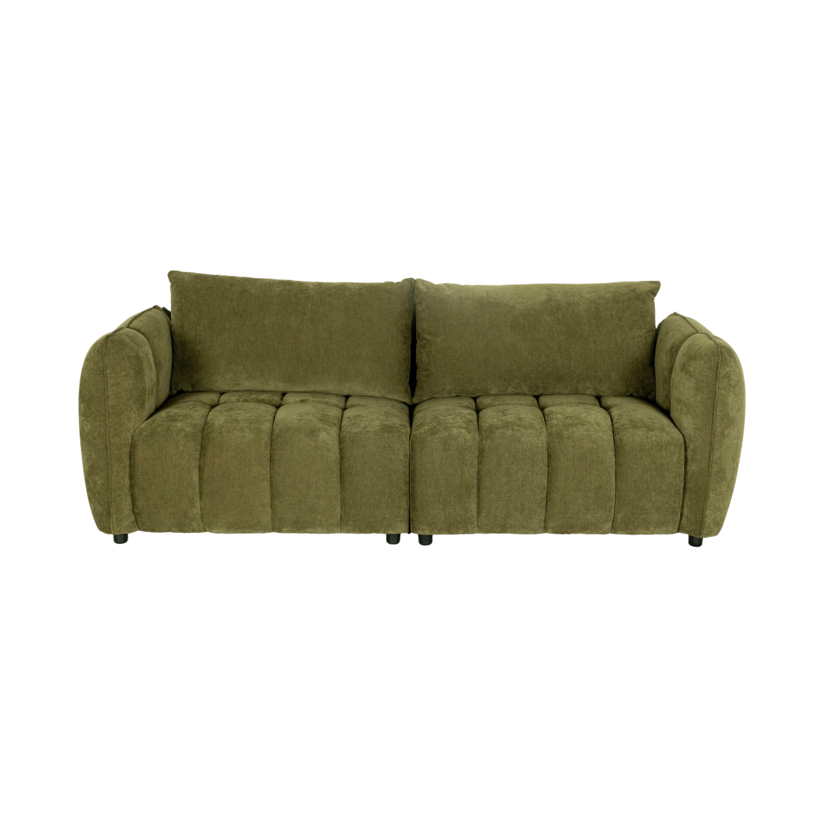 Canapé en velours vert Kaori