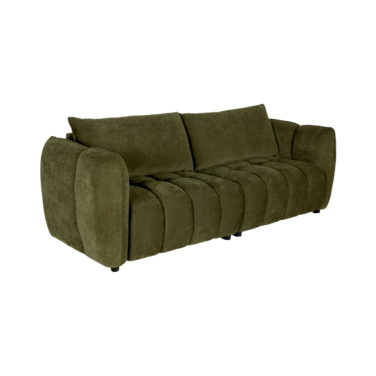 Canapé en velours vert Kaori