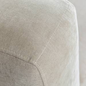 Canapé d'angle beige en tissu Caroline