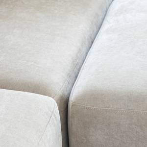 Canapé d'angle beige en tissu Caroline