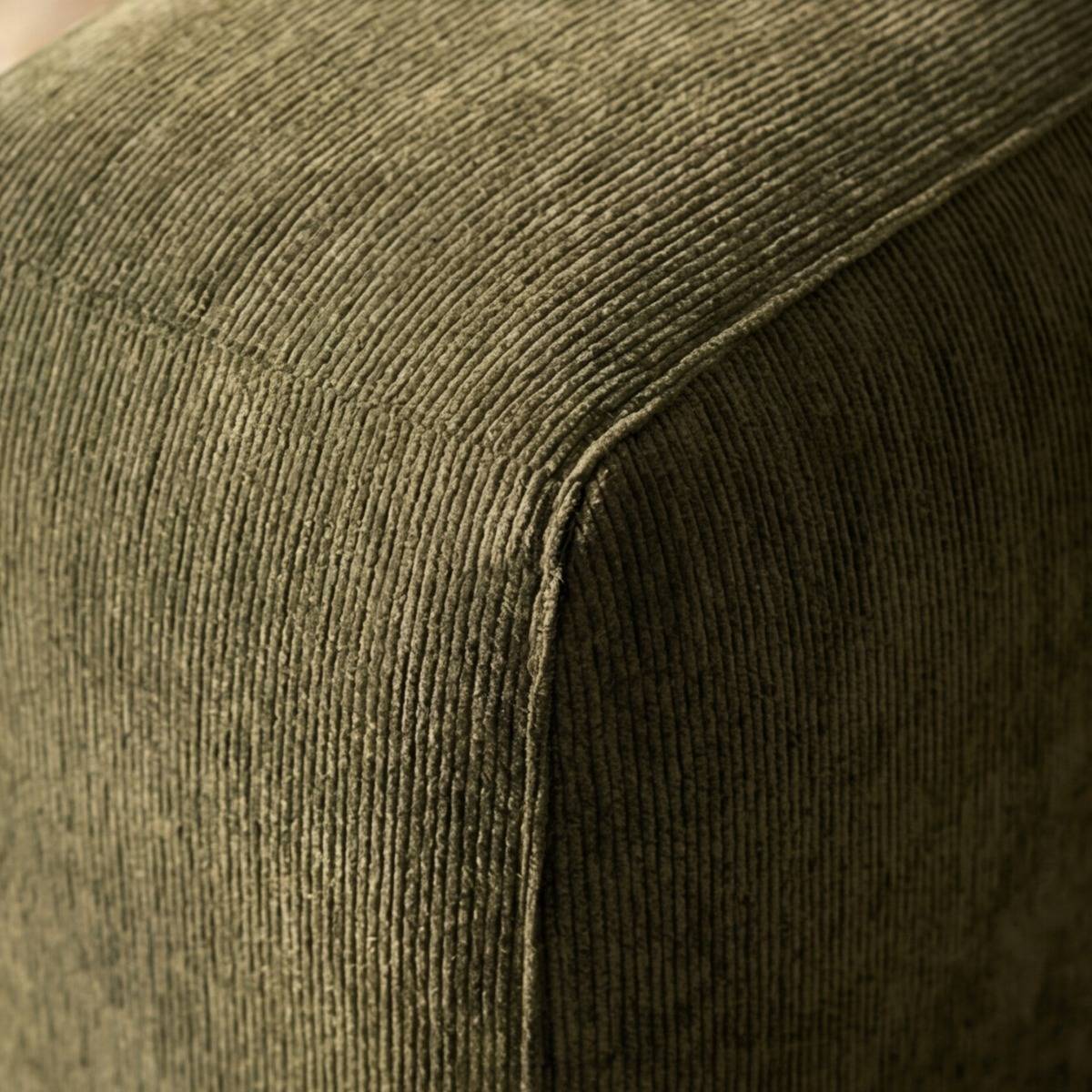 Canapé en tissu vert Solyne