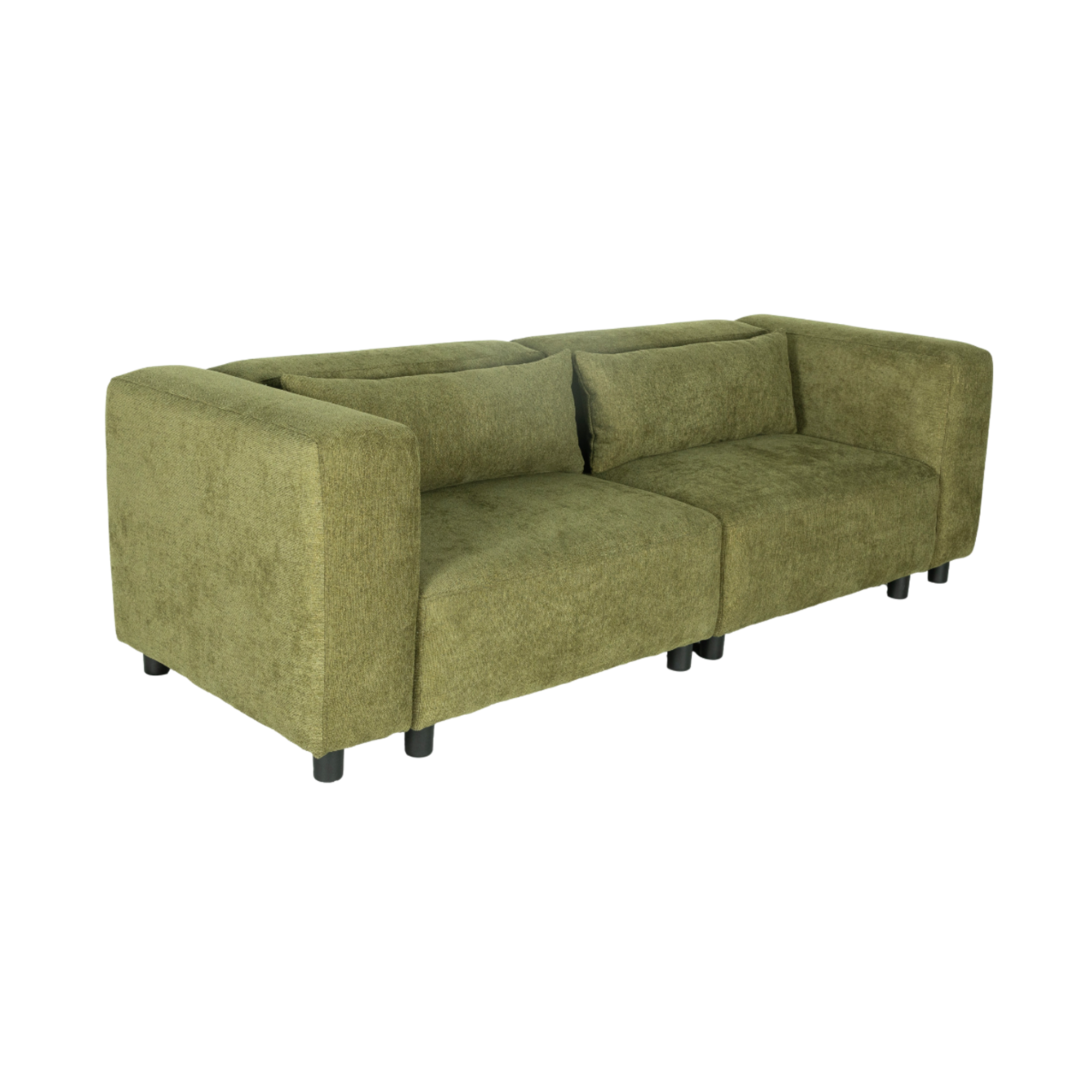 Canapé en tissu vert Solyne