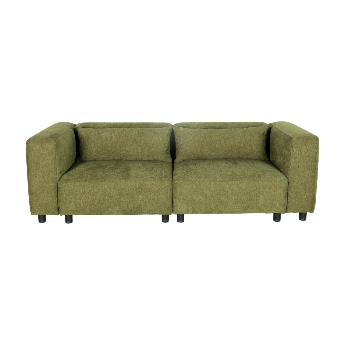 Canapé en tissu vert Solyne