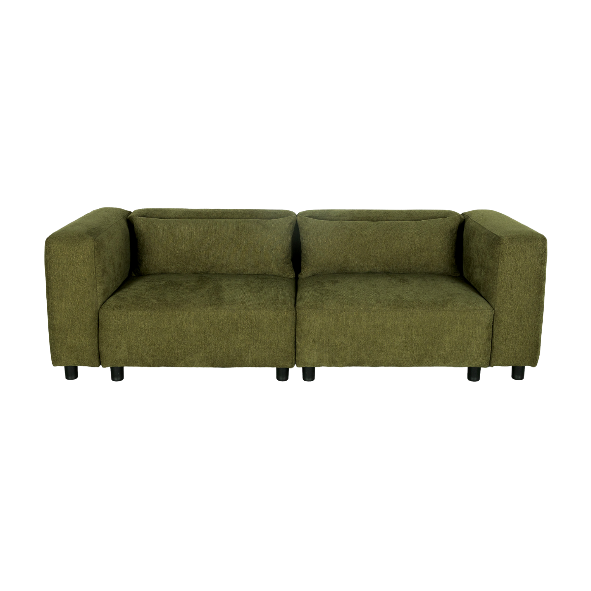 Canapé en tissu vert Solyne