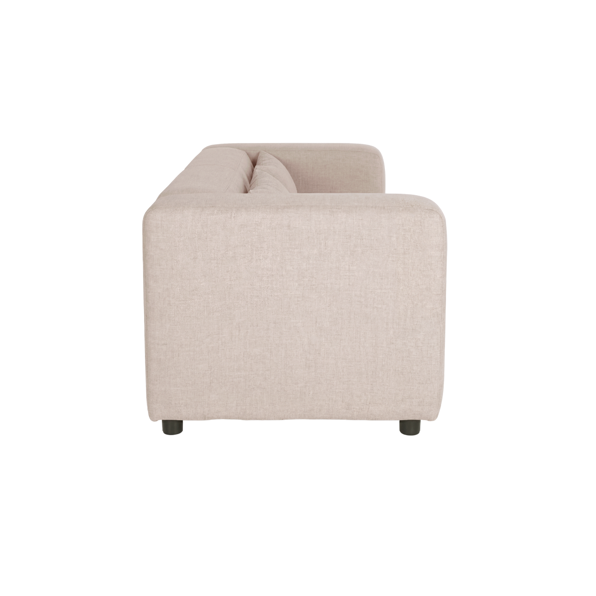Canapé en tissu beige 3 places Caroline
