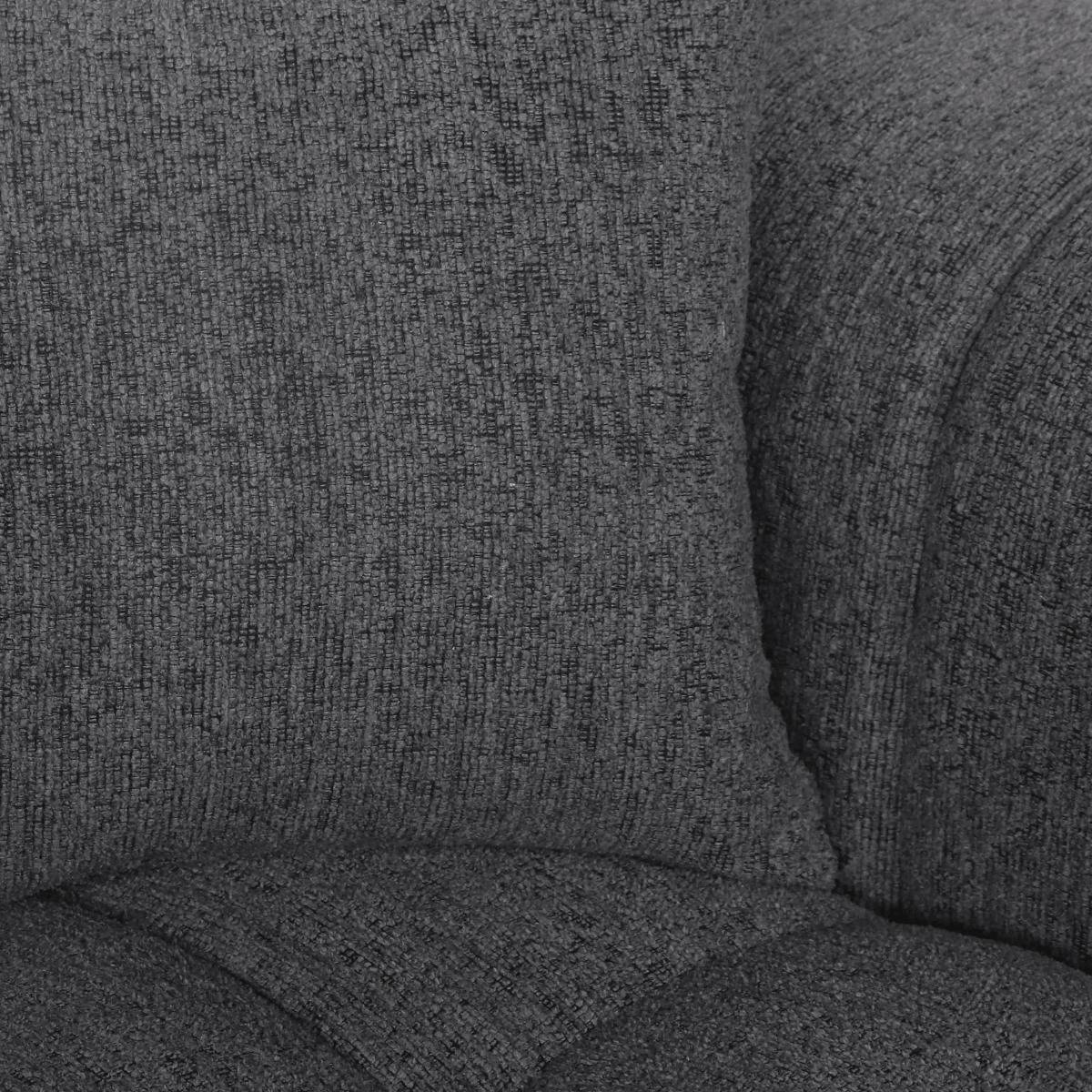 Canapé d'angle gauche en tissu anthracite Davis