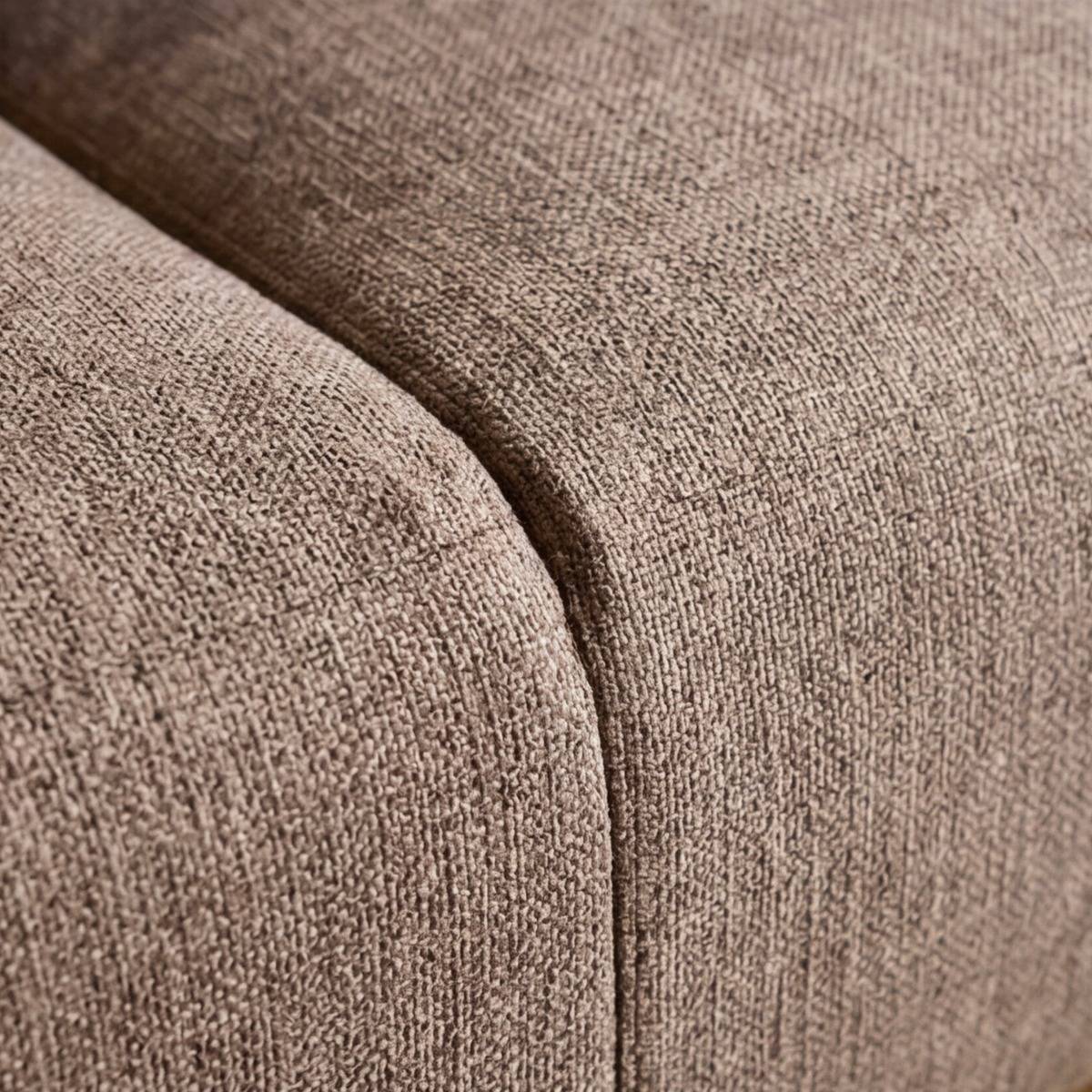 Canapé en tissu marron clair Eydan