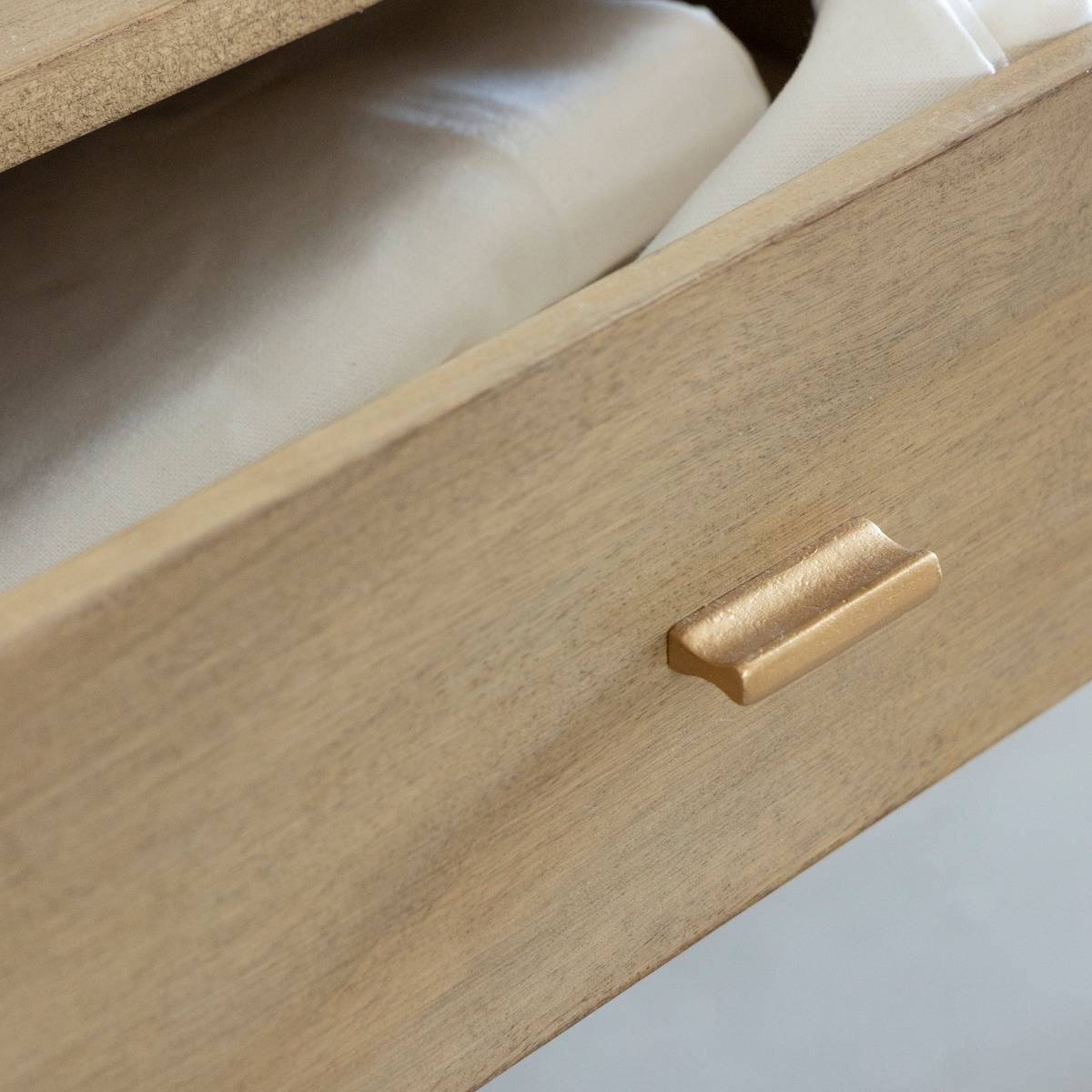 Console en bois de manguier et marbre Hari