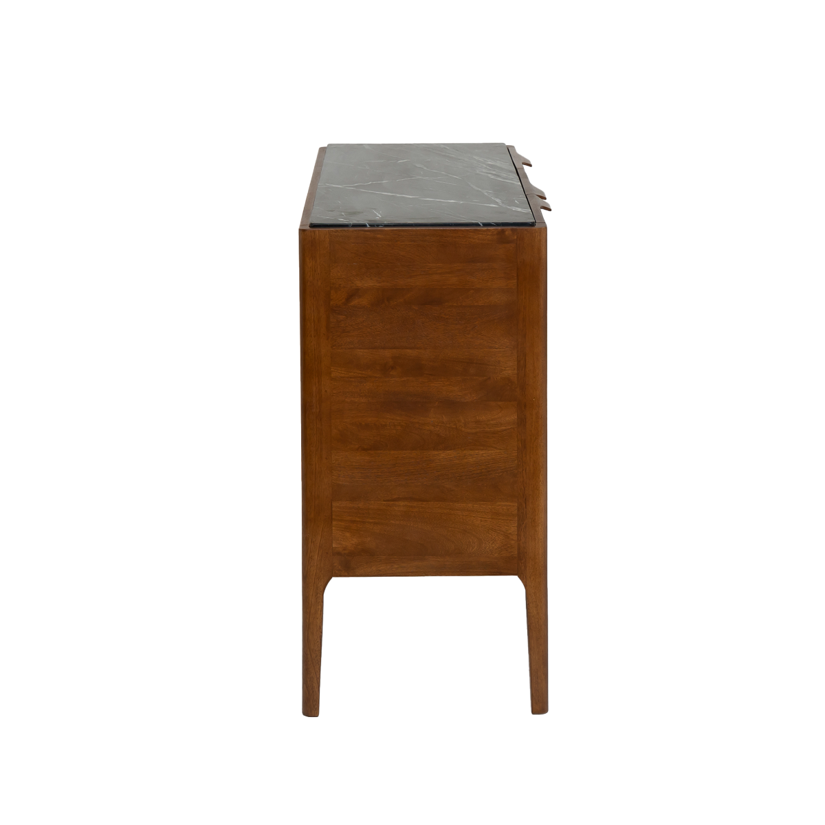 Buffet en bois de manguier et marbre noir Roch