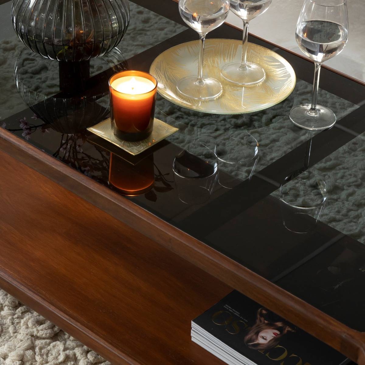 Table basse en bois de manguier Onane