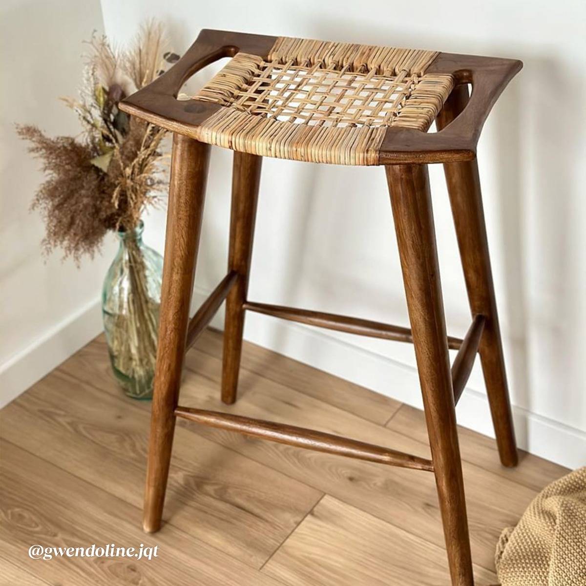Tabouret de bar en manguier Suzanna