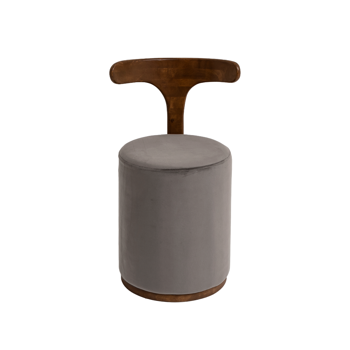 Petit fauteuil gris en manguier Adonis